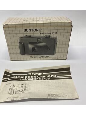 Suntone MM250 35mm Compact Film Camera With Box Manual Pre Owned
